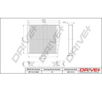 Drve+ DP1110.12.0240 Filtro, Aria abitacolo per VOLVO