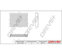 Drve+ DP1110.12.0246 Filtro, Aria abitacolo per ALPINA,BMW