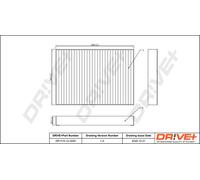 Drve+ DP1110.12.0293 Filtro, Aria abitacolo per MERCEDES-BENZ