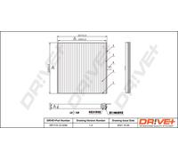 Drve+ DP1110.12.0294 Filtro, Aria abitacolo per VOLVO