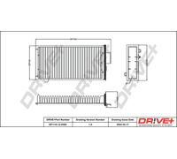 Drve+ DP1110.12.0300 Filtro, Aria abitacolo per CITROËN
