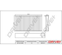 Drve+ DP1110.12.0302 Filtro, Aria abitacolo per LAND ROVER
