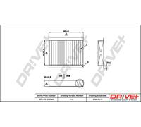 Drve+ DP1110.12.0343 Filtro, Aria abitacolo per FIAT