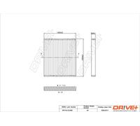 Drve+ DP1110.12.0362 Filtro, Aria abitacolo per NISSAN,SUZUKI