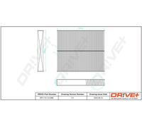 Drve+ DP1110.12.0386 Filtro Aria Interna Per AUDI, SEAT, SKODA, VW