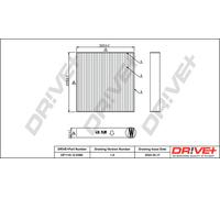 Drve+ DP1110.12.0390 Filtro, Aria Interna Per ALFA ROMEO, MASERATI