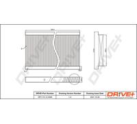 Drve+ DP1110.12.0399 Filtro, Aria abitacolo per MERCEDES-BENZ
