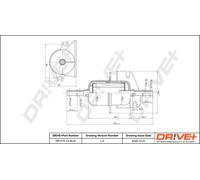 Drve+ DP1110.13.0010 Filtro carburante per FIAT