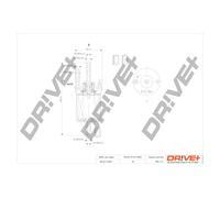 Drve+ DP1110.13.0019 Filtro carburante per AUDI,SEAT,SKODA,VW