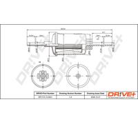 Drve+ DP1110.13.0021 Filtro carburante per FORD,MAZDA