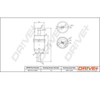 Dr!ve+ DP1110.13.0027 Filtro carburante adatto per MERCEDES-BENZ 190 (W201) Prefiltro