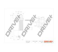 Filtro carburante con riscaldamento filtro DP1110.13.0033 Drve+ per AUDI VW