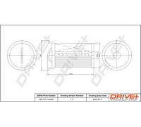 Drve+ DP1110.13.0055 Filtro carburante per BMW