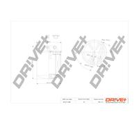 Drve+ DP1110.13.0056 Filtro carburante per CHRYSLER,MERCEDES-BENZ