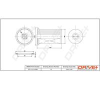 Drve+ DP1110.13.0066 Filtro carburante per FORD