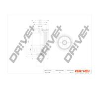 Drve+ DP1110.13.0087 Filtro carburante per CADILLAC,SAAB
