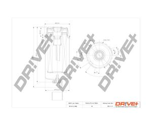 Drve+ DP1110.13.0092 Filtro carburante per FORD
