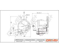 Drve+ DP1110.13.0100 Filtro carburante per CITROËN,FORD,MAZDA,PEUGEOT,TOYOTA