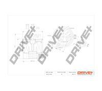 Filtro carburante Filtro per condotti/circuiti DP1110.13.0109 Drve+ per NISSAN