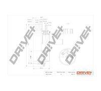 Drve+ DP1110.13.0116 Filtro carburante per DACIA,RENAULT