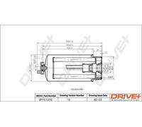 Drve+ DP1110.13.0142 Filtro carburante per FORD,LDV,LTI