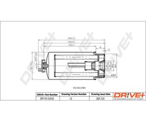 Drve+ DP1110.13.0142 Filtro carburante per FORD,LDV,LTI