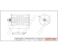 Drve+ DP1110.13.0159 Filtro carburante per VW