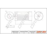 Drve+ DP1110.13.0160 Filtro carburante per IRISBUS,IVECO,YAMAHA