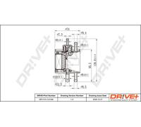 Drve+ DP1110.13.0164 Filtro carburante per MERCEDES-BENZ