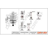 Drve+ DP1110.13.0165 Filtro carburante per FIAT,MERCEDES-BENZ,NISSAN,OPEL,RENAU