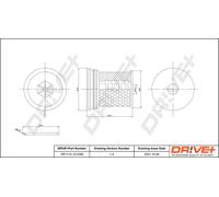 Drve+ DP1110.13.0169 Filtro carburante per CHEVROLET,JEEP,LANCIA,OPEL,VAUXHALL