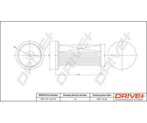 Drve+ DP1110.13.0174 Filtro carburante per PORSCHE,VW