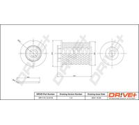 Drve+ DP1110.13.0176 Filtro carburante per CHEVROLET,OPEL,VAUXHALL