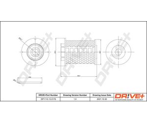 Drve+ DP1110.13.0176 Filtro carburante per CHEVROLET,OPEL,VAUXHALL