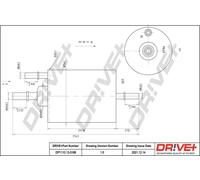 Drve+ DP1110.13.0188 Filtro carburante per AUDI