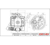 Drve+ DP1110.13.0214 Filtro carburante per NISSAN
