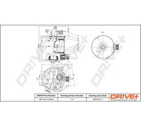 Drve+ DP1110.13.0216 Filtro carburante per NISSAN