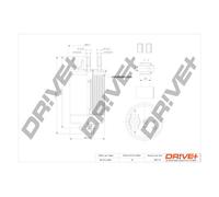 Drve+ DP1110.13.0259 Filtro carburante per FIAT