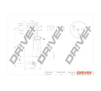 Drve+ DP1110.13.0264 Filtro carburante per LAND ROVER