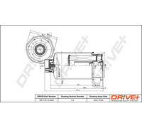 Drve+ DP1110.13.0267 Filtro carburante per LAND ROVER
