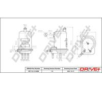 Drve+ DP1110.13.0298 Filtro carburante per RENAULT