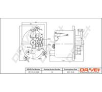 Filtro carburante Cartuccia filtro DP1110.13.0304 Drve+ per PEUGEOT CITROËN