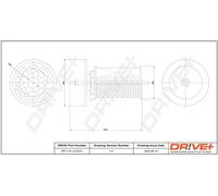 Drve+ DP1110.13.0312 Filtro carburante per CITROËN,PEUGEOT
