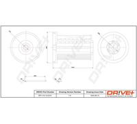 Drve+ DP1110.13.0314 Filtro carburante per OPEL,VAUXHALL