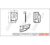 Drve+ DP1110.14.0008 Kit filtro idraulico, Cambio automatico per MERCEDES-BENZ