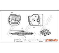 Drve+ DP1110.14.0042 Kit filtro idraulico, Cambio automatico per TOYOTA