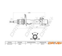 Drve+ DP1610.10.0011 Ammortizzatore per SEAT,SKODA,VW