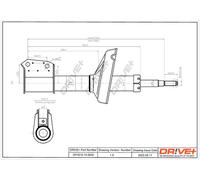 Drve+ DP1610.10.0032 Ammortizzatore per RENAULT