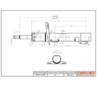 Drve+ DP1610.10.0035 Ammortizzatore per AUDI,SEAT,SKODA,VW