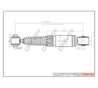 Drve+ DP1610.10.0041 Ammortizzatore per CITROËN,PEUGEOT